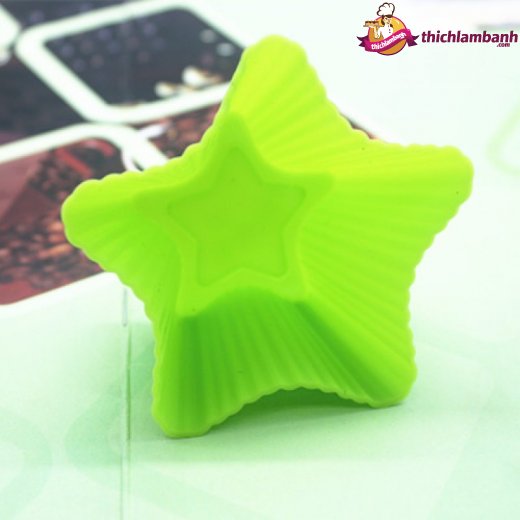 Khuôn silicon cupcake rời ngôi sao