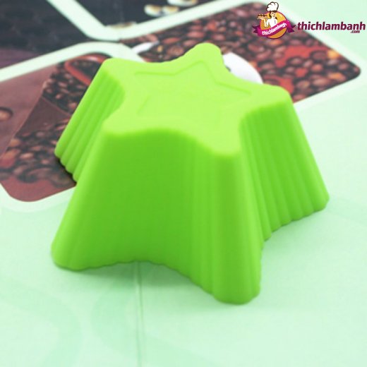 Khuôn silicon cupcake rời ngôi sao