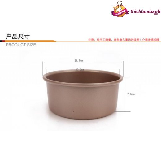 Khuôn tròn đáy rời chống dính Chefmade 8 inch