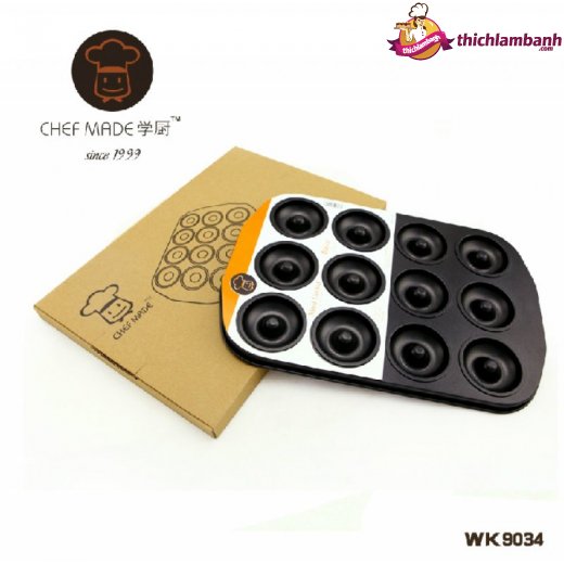 Khuôn donut chefmade 12 lỗ chống dính