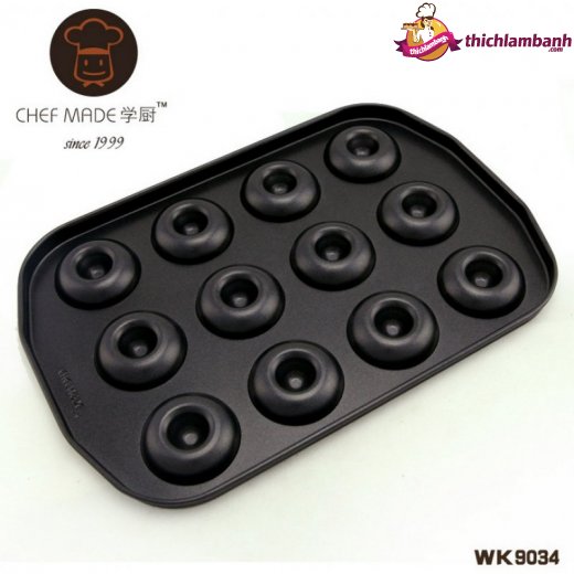 Khuôn donut chefmade 12 lỗ chống dính