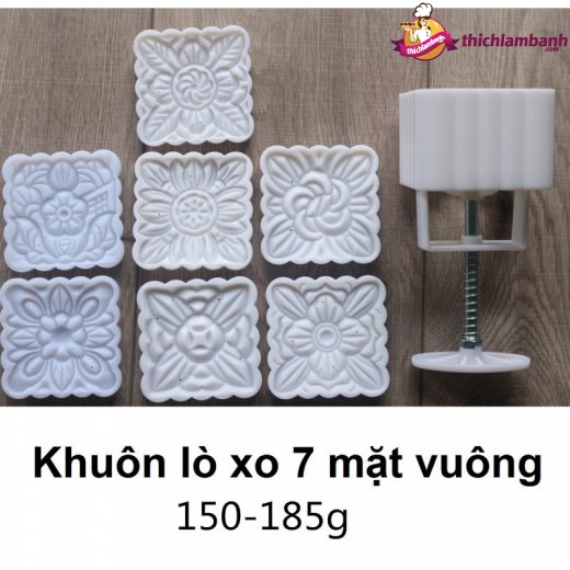 Khuôn lò xo 150 -185g vuông 7 mặt