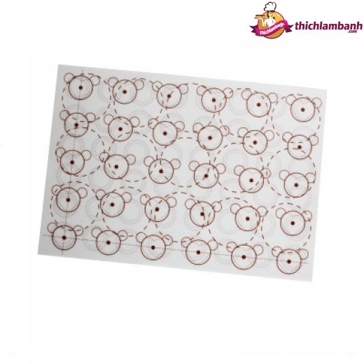 Baking mat macaron 2 mặt hình 29.5 x 42