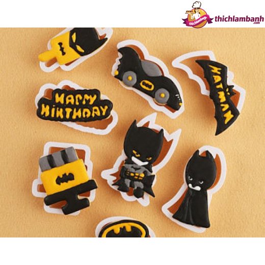 Bộ nhấn nhựa 8 siêu nhân bóng đêm Batman