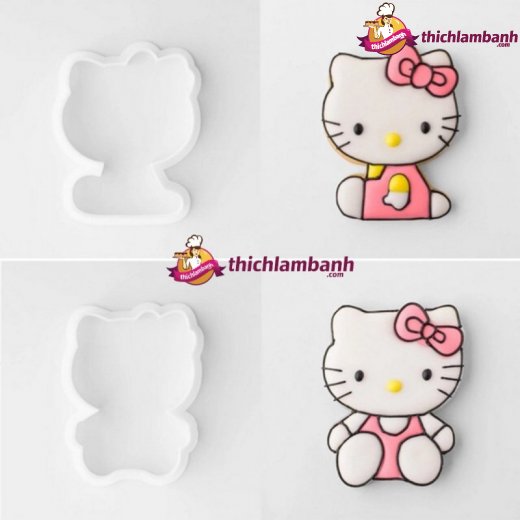 Bộ 8 nhấn nhựa mèo Hello Kitty