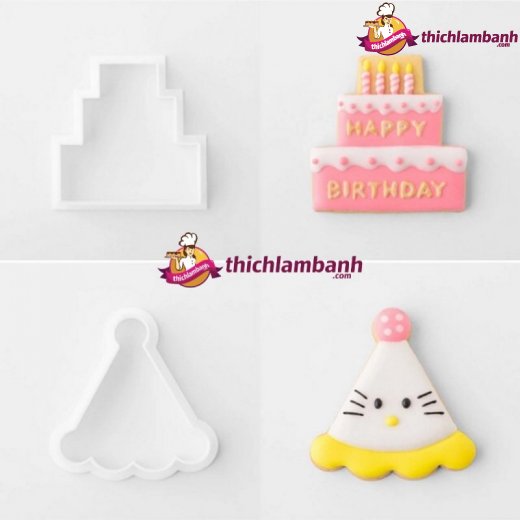 Bộ 8 nhấn nhựa mèo Hello Kitty