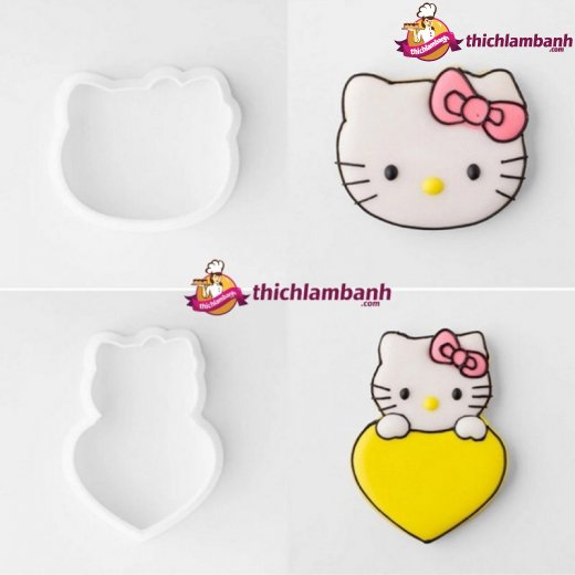 Bộ 8 nhấn nhựa mèo Hello Kitty