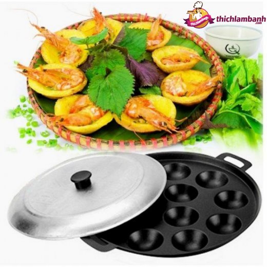 Khuôn Làm Bánh Khọt 10 Lỗ Huỳnh Anh