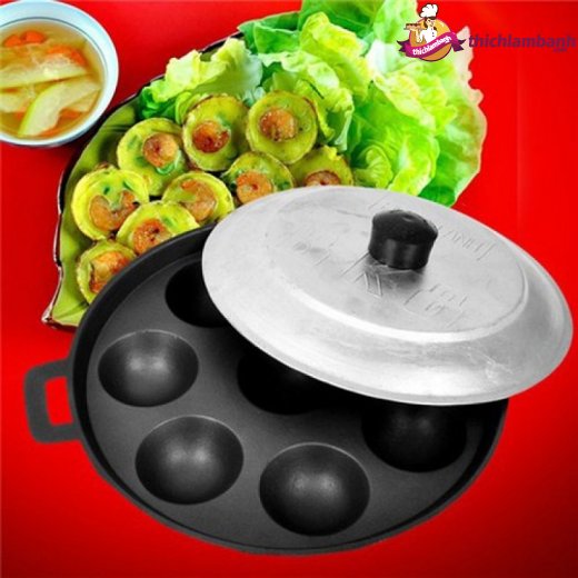 Khuôn Làm Bánh Khọt 8 Lỗ Huỳnh Anh