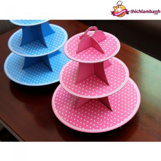 Tháp bánh cake stand giấy