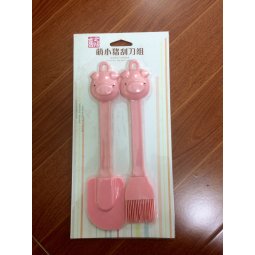 Bộ 2 chổi + spatula heo hồng giá rẻ chỉ với 58.000 đ