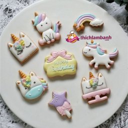 Bộ 8 nhấn nhựa Kỳ Lân Unicorn giá rẻ chỉ với 40.000 đ