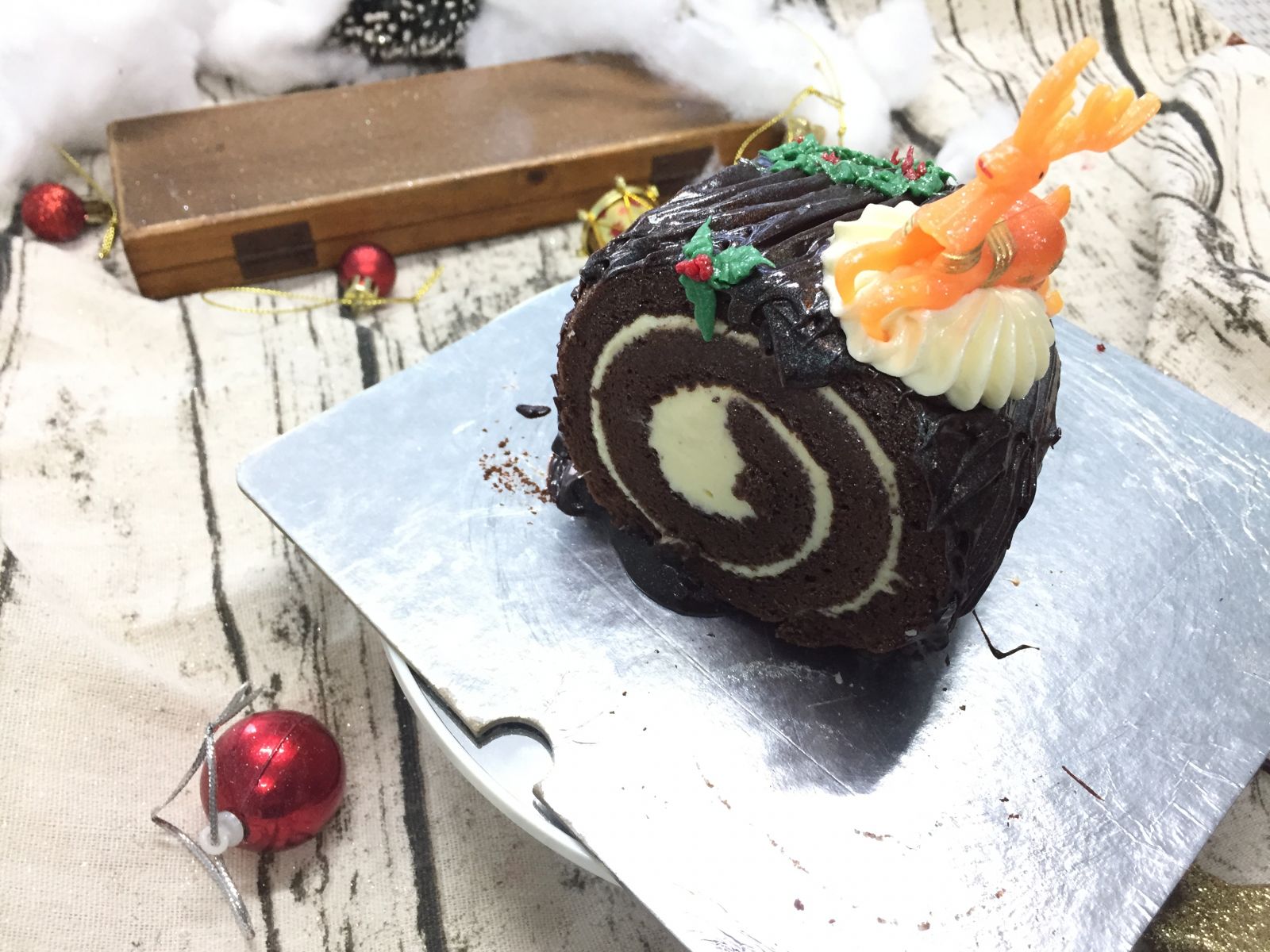 cách làm Bánh Khúc cây - MINI BUCHE NOEL