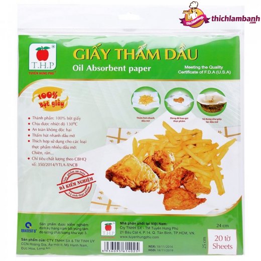 Giấy thấm dầu T.H.P