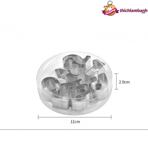 Bộ nhấn số bằng inox 9 số Bộ nhấn số bằng inox 9 số