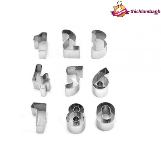 Bộ nhấn số bằng inox 9 số Bộ nhấn số bằng inox 9 số