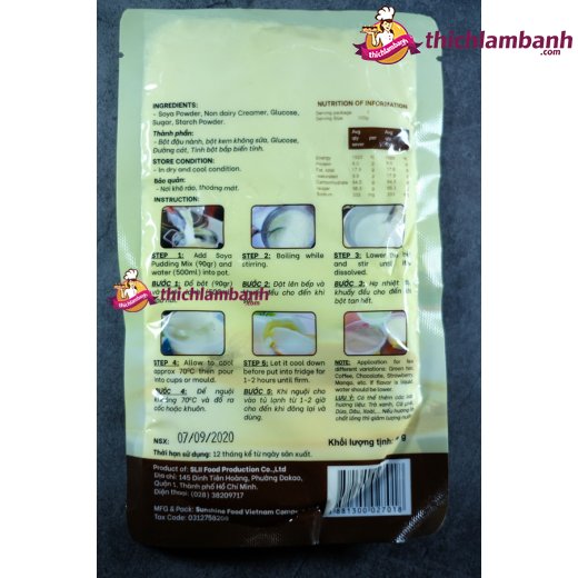 Bột tàu hủ Singapore SL II 90gr