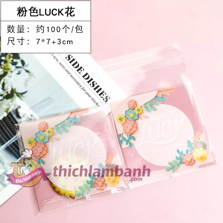 Túi dán mẫu Luck 7cm