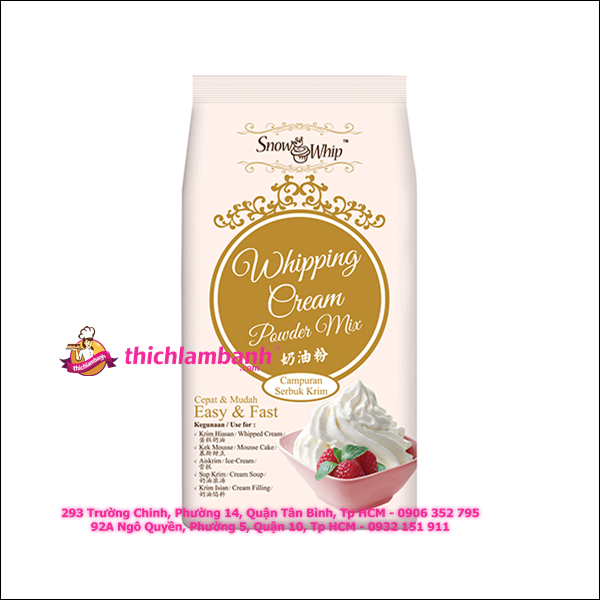 Kem Sữa Tươi Dạng Bột Whipping Cream Powder Mix (500g) - Siêu Thị Ngành  Bánh - dungculambanh.com.vn