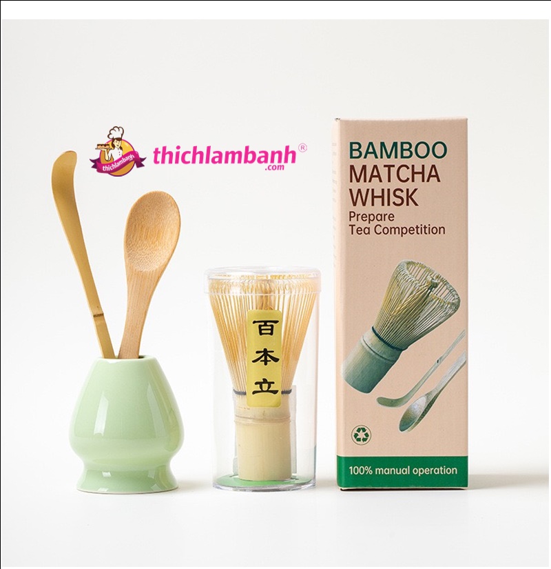 Bộ 4 Món dụng cụ pha Matcha Bộ 4 Món dụng cụ pha Matcha