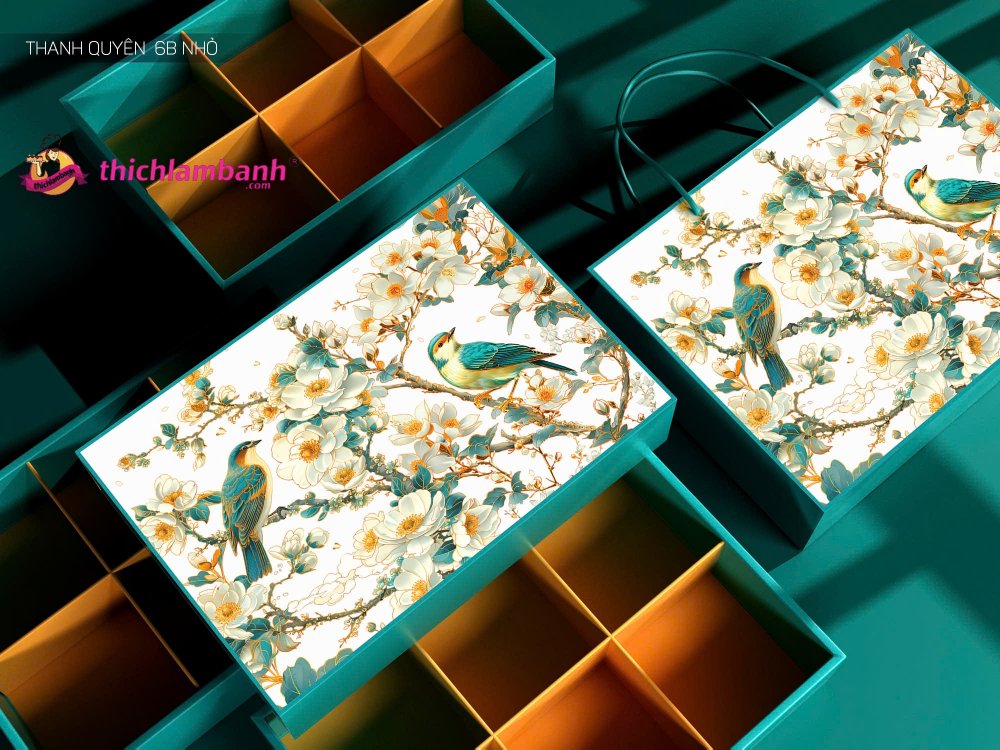 Hộp đựng bánh trung thu THANH QUYÊN 6B Nhỏ Hộp đựng bánh trung thu THANH QUYÊN 6B Nhỏ