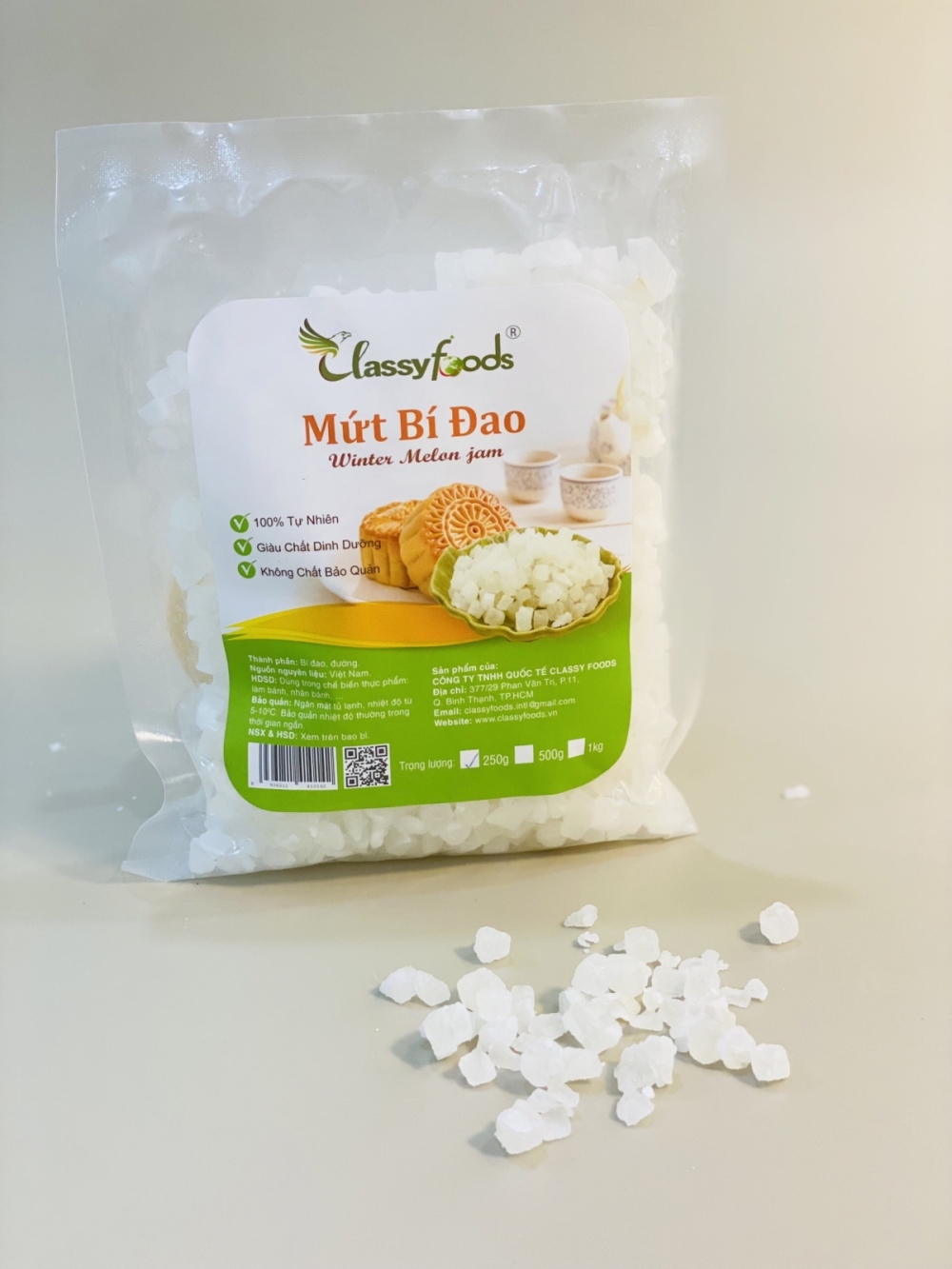 Mứt bí hạt lựu Mứt bí hạt lựu