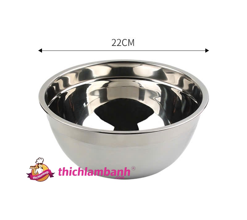 Thau trộn bột inox nhiều kích thước Thau trộn bột inox nhiều kích thước