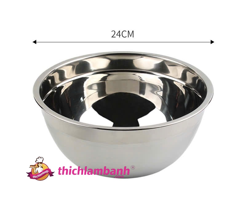 Thau trộn bột inox nhiều kích thước Thau trộn bột inox nhiều kích thước