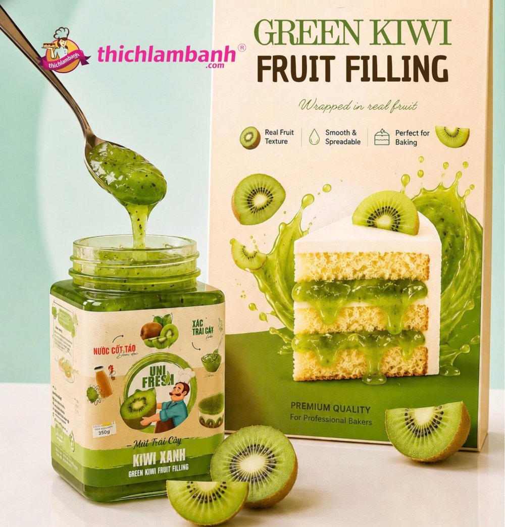 Unifresh Mứt Trái Cây KIwi 350G Unifresh Mứt Trái Cây KIwi 350G