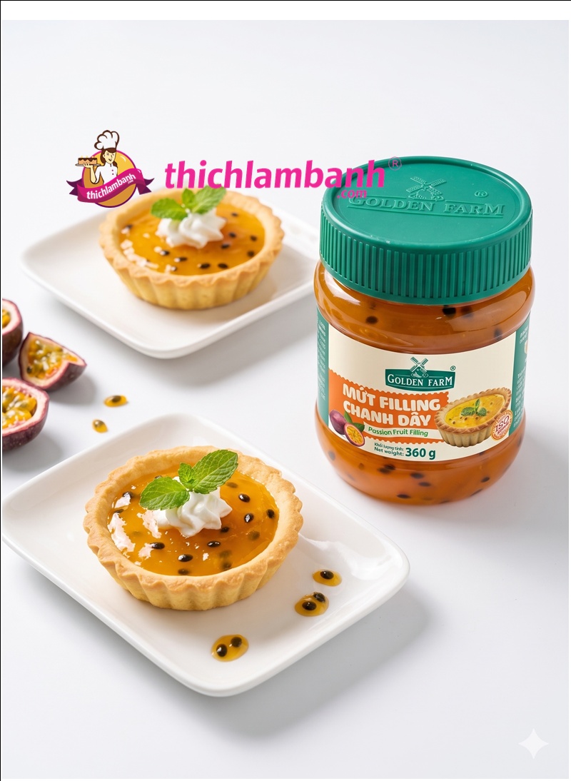 Mứt Filling Golden Farm 360gr - Chanh Dây Mứt Filling Golden Farm 360gr - Chanh Dây