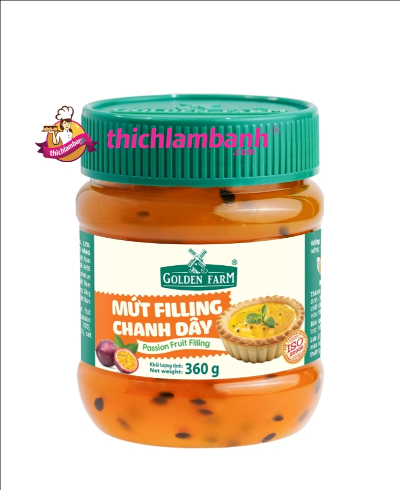 Mứt Filling Golden Farm 360gr - Chanh Dây Mứt Filling Golden Farm 360gr - Chanh Dây