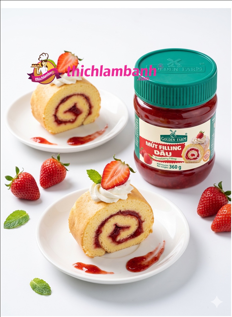 Mứt Filling Golden Farm 360gr - Dâu Mứt Filling Golden Farm 360gr - Dâu
