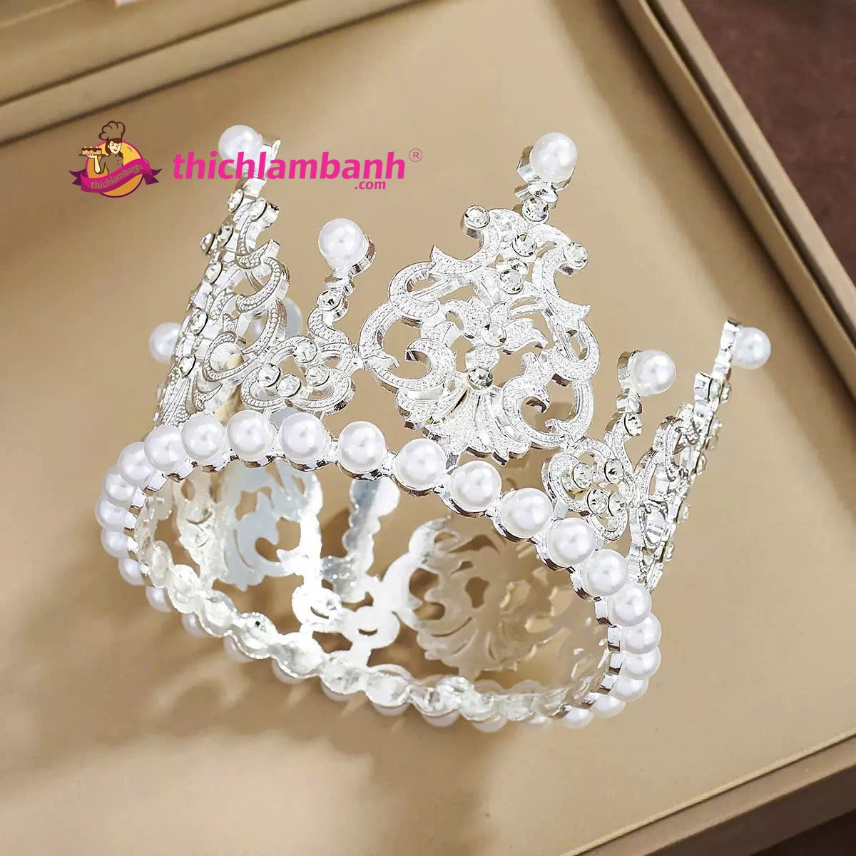 Trang trí bánh kem - Vương miện 7.5cm Trang trí bánh kem - Vương miện 7.5cm