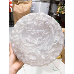 Khuôn nhựa làm rau câu VT 25cm lãng hoa happy ( mẫu B3)