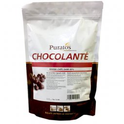 Chocola CHIP ĐEN nguyên chất 65% Puratos (Chocola dạng chip)
