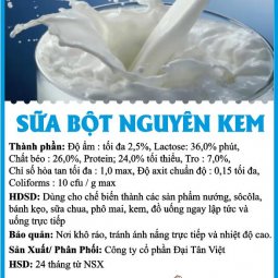 Sữa Bột, bột sữa Nguyên Kem New Zealand
