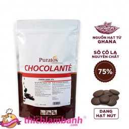 Chocola NÚT ĐEN 75% Puratos