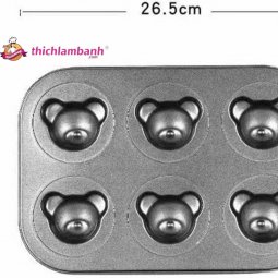 Khuôn chống dính 6 gấu