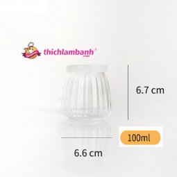 Set 6 hũ thủy tinh sọc 100ml